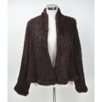 Jancoco Max S1340 11 Colours Thick Knitted Real Rabbit Fur Jacket Women Winter Warm Fashion / Lady Fur Coat