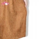 Japan Style Women Sleeveless Corduroy Long Dress Mori Girl Plus Size Casual Overalls For Ladies 2017 Spring Vest Pleated Dress