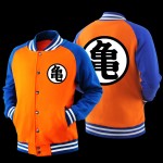 Japanese Anime Dragon Ball Z Son Goku Saiyan Varsity Jacket Autumn Casual Sweatshirt Hoodie Coat Jacket Brand Baseball Jacket