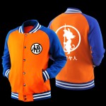 Japanese Anime Dragon Ball Z Son Goku Saiyan Varsity Jacket Autumn Casual Sweatshirt Hoodie Coat Jacket Brand Baseball Jacket