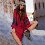 Jastie Vintage Embroidery Boho Dress Plus Size Women Dresses Lantern Sleeve Loose Beach Mini Dress Chic Casual Feminino Vestidos