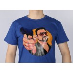 Jeff Bridges the big lebowski Coen Brothers   t-shirt Top Lycra Cotton Men T Shirt