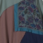 Jiqiuguer long-sleeve basic color block patchwork dress in one-piece dress100 percent ethnic maxi Loose vintage dresses G154Y004