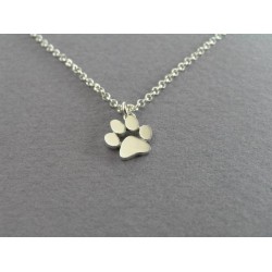 Jisensp New Chokers Necklace Tassut Cat and Dog Paw Print Animal Jewelry Women Pendant Cute Delicate Statement Necklaces N191