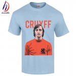 Johannes Johan Cruyff Legend Souvenir T-shirt Fashion 2017 RIP Print Cotton Cruijff T shirt Unisex Tops ,GT104