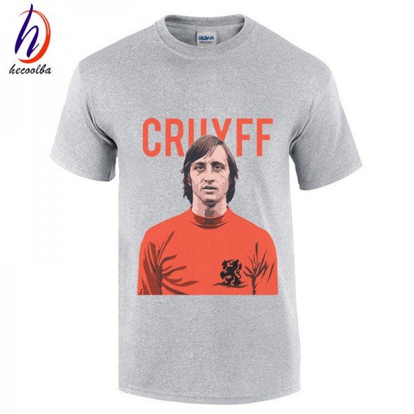 Johannes Johan Cruyff Legend Souvenir T-shirt Fashion 2017 RIP Print Cotton Cruijff T shirt Unisex Tops ,GT104