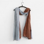 Johnature 2017 Autumn Spring New Women Cotton Scarf Double Layer Maxed Color Warm Scarf Confortble Casual Female Scarf