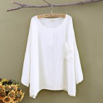 Johnature 2017 Spring New Women T-Shirts Original Half Sleeve Cotton Linen O-Neck Loose Casual High Quality Summer Top