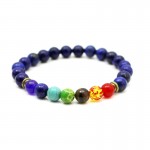 Joyme New 7 Chakra Bracelet Men Black Lava Healing Balance Beads Reiki Buddha Prayer Natural Stone Yoga Bracelet For Women