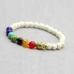 Joyme New 7 Chakra Bracelet Men Black Lava Healing Balance Beads Reiki Buddha Prayer Natural Stone Yoga Bracelet For Women