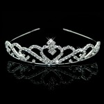 Joyme New Silver Crystal Rhinestone Pearls Hairbands For Women Bridal Wedding Hair Accessories Tiara Headbands Crown Hairwear