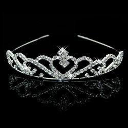 Joyme New Silver Crystal Rhinestone Pearls Hairbands For Women Bridal Wedding Hair Accessories Tiara Headbands Crown Hairwear
