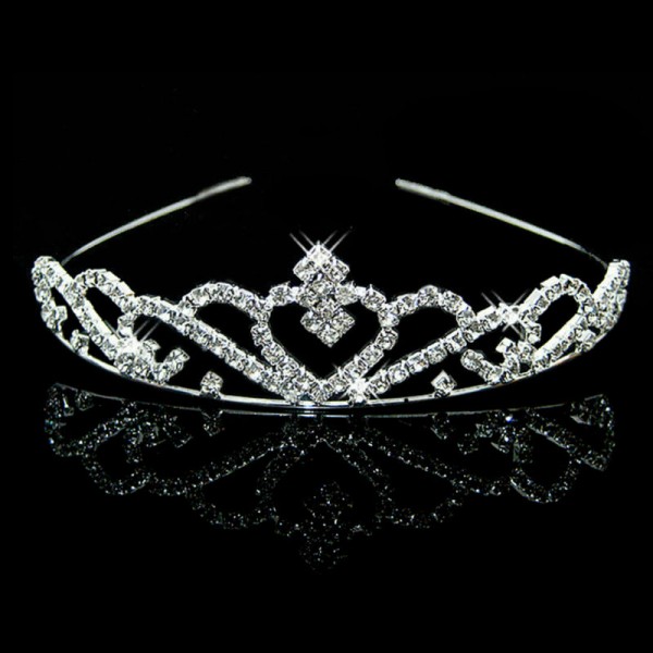 Joyme New Silver Crystal Rhinestone Pearls Hairbands For Women Bridal Wedding Hair Accessories Tiara Headbands Crown Hairwear