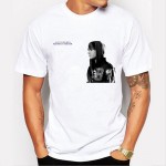 Justin bieber T-Shirt Men/Women Hip Hop hole Sleeve O-neck T Shirt Tee Brand clothing personality design big boy T shirt 74-4#