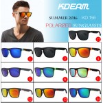 KDEAM Polarized Sunglasses Men Sport Eyewear Brand Designer Driving Oculos De Sol Reflective Coating UV400 With Case KD156