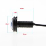 KEIN (R) 23MM The 1PCS car LED Eagle Eye DRL daytime running lights modified chassis lights license plate lamp car styling