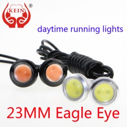 KEIN (R) 23MM The 1PCS car LED Eagle Eye DRL daytime running lights modified chassis lights license plate lamp car styling