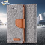 KISSCASE Stand Wallet Flip Cases For iPhone 6 6S 7 5 5S Fashion Hit Color Card Slot Leather Cover For iPhone 7 6s Plus With Logo