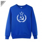 KOLVONANIG Winter Dress Hoodies Men Hip Hop CCCP Soviet Union Sickle Print Hoody Men's Sportswear Sweatshirt Plus Size Pullover