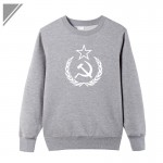 KOLVONANIG Winter Dress Hoodies Men Hip Hop CCCP Soviet Union Sickle Print Hoody Men's Sportswear Sweatshirt Plus Size Pullover