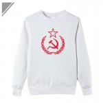 KOLVONANIG Winter Dress Hoodies Men Hip Hop CCCP Soviet Union Sickle Print Hoody Men's Sportswear Sweatshirt Plus Size Pullover