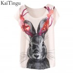 KaiTingu 2017 Brand New Fashion Spring Summer Harajuku Women T Shirt Tops Cute Eiffel Tower Print T-shirt For Women Ladies