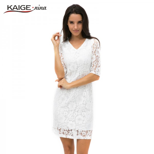 KaigeNina New Fashion Hot Ladies Half Sleeve Lace Dress Elegant Retro Party Autumn Dress 2228 KaigeNina New Fashion Hot Ladies Half Sleeve Lace Dress Elegant Retro Party Autumn Dress 2228