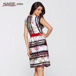 KaigeNina New Fashion Hot Sale Women  Butterfly Print Casual Dress Vestidos Party Dresses  Women Summer Dress 2213