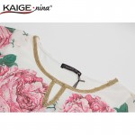 KaigeNina New Fashion Hot Sale Women  fashion style popular women summer dress Diamonds flower soft print dresses 813