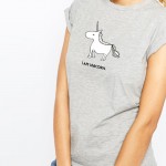 Kawaii cute Unicorn printed summer t shirt women tops short sleeve o-neck grey t-shirt cartoon clothing for women tees plus size