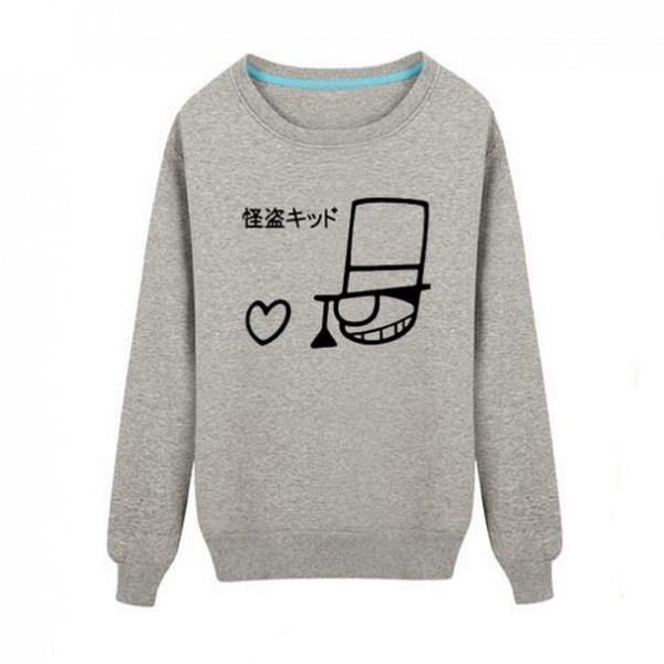 Kid the Phantom Thief Sweatshirt Crewneck Fleece Pullovers 2017 New Fashion Anime Detective Conan Sweatshirts Free Shipping