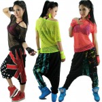 Kids Adult Hollow out hip hop top dance see-through Jazz costume performance wear stage clothing neon Mesh Sexy cutout t-shirt