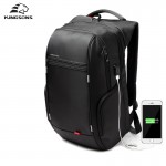 Kingsons Brand 15.6'' Men Laptop Backpack External USB Charge Antitheft  Computer Backpacks Male Waterproof Bags