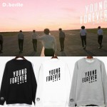 Kpop BTS Sweatershirt Young Forever Bangtan Boys Hoodie Unisex Pullover LTT9073