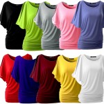 LASPERAL Brand T Shirt Women Batwing Sleeve Shirts Top Solid O-Neck Cotton Blend Summer Tee Tops Female Plus Size Casual Shirts