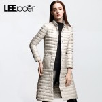 LEEJOOER 2017 New Spring Jacket Women Winter Coat Women's Clothing Warm Outwear Cotton-Padded Long Jacket Coat Slim Trench Coat