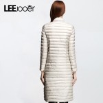 LEEJOOER 2017 New Spring Jacket Women Winter Coat Women's Clothing Warm Outwear Cotton-Padded Long Jacket Coat Slim Trench Coat