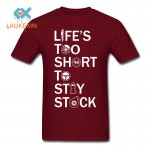 LIFE IS TOO SHORT TOO STAY STOCK FUNNY T SHIRT JDM Boost Turbo Race Hoody T Shirt camisetas Cotton Printed T-Shirt Tee Men Women