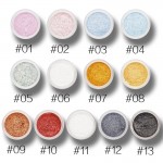 LOVE ALPHA 13 Colors Eye Shadow Flash Powder Super Bright Pearl Shining Bright Glitter Powder Pink Diamond Brand Makeup