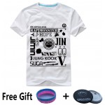 LUCKYFRIDAYF Brand WAKE UP Men Women T-shirt BTS Kpop Bangtan Boys Tops Unisex Tee T Shirt Femme Kpop Summer Style Letter Print