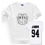 LUCKYFRIDAYF Kpop BTS Bangtan Boys JUNG KOOK JHOPE JIN JIMIN V t shirts Women short sleeve cotton  t-shirt loose tops and tees