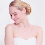 LZESHINE New 2016 Big Sale Wedding Jewelry Sets Rose Gold Color Necklace/Earring Bijouterie Sets for Women Aretes ST0017-A