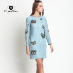 Lace Dress Hollow Out Long Sleeve Spring Summer Designer Runway Womens Dresses