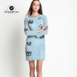 Lace Dress Hollow Out Long Sleeve Spring Summer Designer Runway Womens Dresses