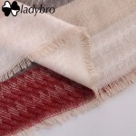Ladybro Knit Women Scarf Winter Wrap Pashmina Scarf Female Brand Designer Lady Shawls And Scarves Warm Long Stripe Foulard Femme