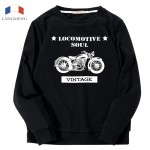 Langmeng 100% Cotton men Hoodies with hat casual loose men pullover hooded sweatshirt man and women lovers' clothes tops