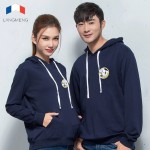 Langmeng 100% cotton autumn winter men women hoodies 2016 fashion casual male pullover mens crewneck sweatshirt lovers' hoodies