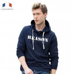 Langmeng 2016 solid color 100%  cotton Hoodies Sweatshirt men Women Couples Hoodies New Fashion Tracksuit Print Coat unisex look