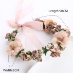 Lanxxy Hot Sale New 2016 Fashion Wedding Hair Accessories Wreath Tiaras Flower Headband Women Crown Bridal Hairbands