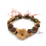 Lanxxy Hot Sale New 2016 Fashion Wedding Hair Accessories Wreath Tiaras Flower Headband Women Crown Bridal Hairbands